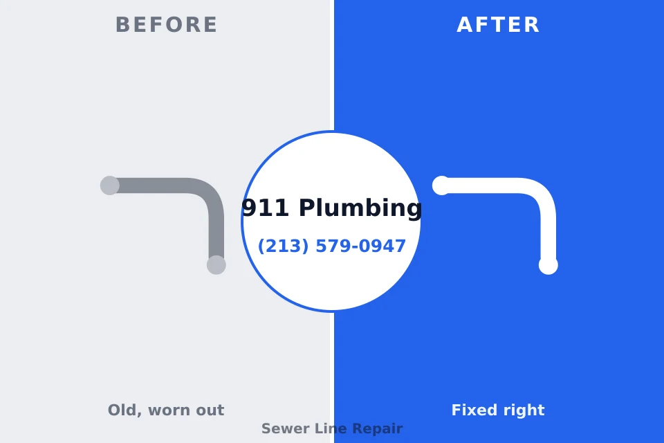 Before and after: plumbing repair New Martinsville, WV